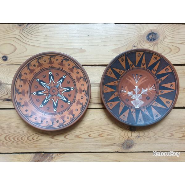 Lot de 2 assiettes du P�rou