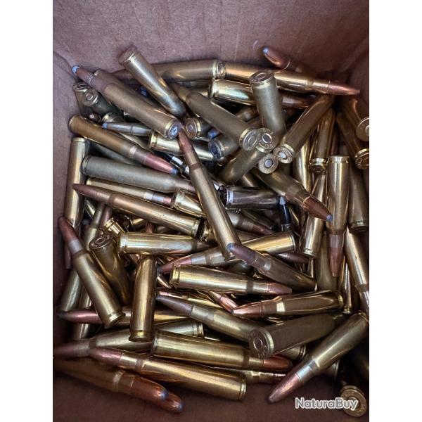 Lot de 150 balles de grande chasse , munitions d'atelier tout calibre melang� vendu en l'�tat