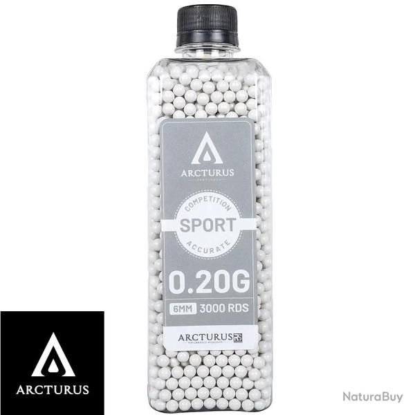 Billes Airsoft Arcturus RS SPORT Match Grade 0.20g - 3000 billes en bouteille refermable