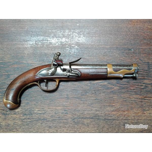 Pistolet r�glementaire fran�ais - mod�le 1763-66 - Pour la marine - TBE