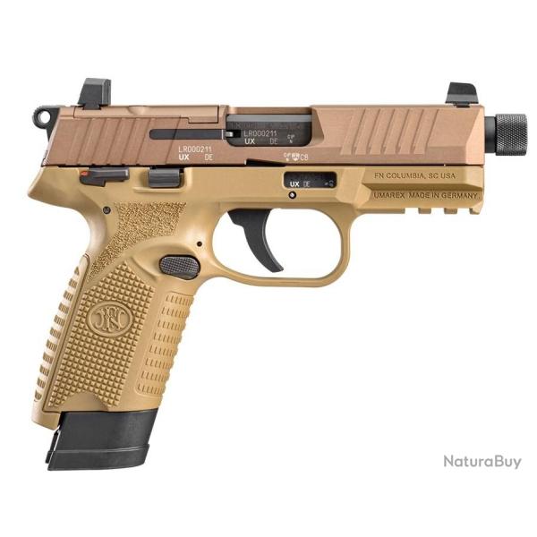 Pistolet FN Herstal 502 Tactical Cal.22LR FDE