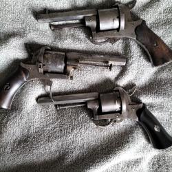 Vds trois revolver types LEFAUCHEUX cat&eacute;gorie D