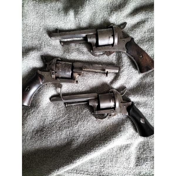 Vds trois revolver types LEFAUCHEUX cat�gorie D