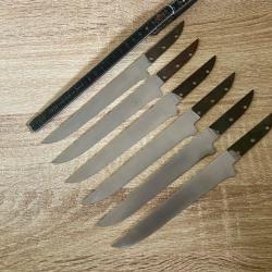 Lame inox couteau cuisine brut de forge