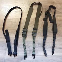 lot de 3 sangles pour r&eacute;pliques airsoft