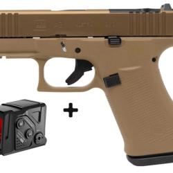 Pistolet GLOCK 43X MOS Gen5 Coyote A-CUT Aimpoint COA cal.9x19