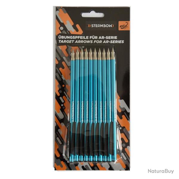 10 Traits alu 16cm bleus pour Steambow Stinger AR-6