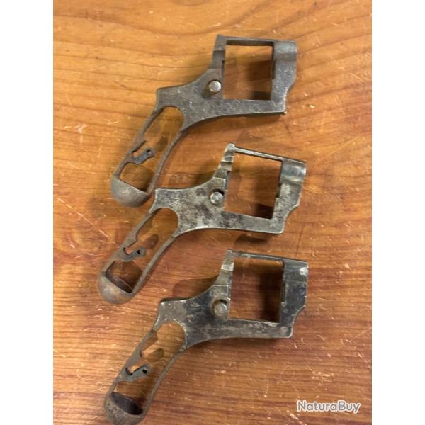 3 carcasses nues de revolver bodeo italien