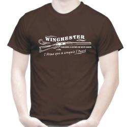 T-SHIRT WINCHESTER Carabine a levier de sous garde - .44 WCF .44-40 culte calibre Far West Western