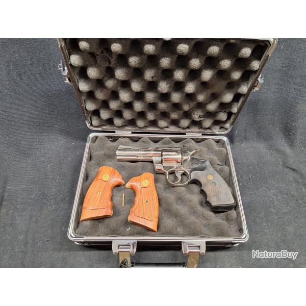 Revolver Colt Python nickel�, Cal. 357 mag - 1� sans prix de r�serve !!