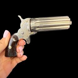 RARISSIME POIVRI&Egrave;RE RUPERTUS PISTOL PHILADELPHIA cal. 22 short