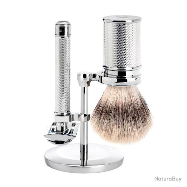 Set 3 pi�ces Muhle Tradition s�curit� chrom� synth�tique argent�