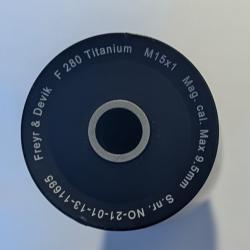 Moderateur de son Freyr & Devik Titanium F80 M15x100 calibre max 9.5mm