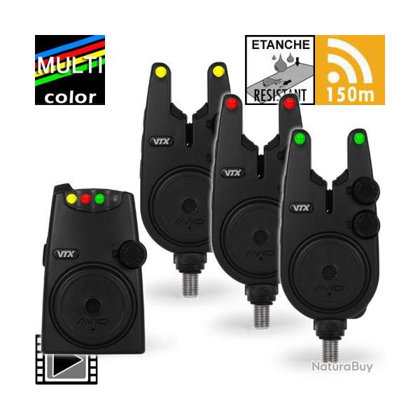 Coffret Centrale 3 D�tecteurs Avid Carp VTX