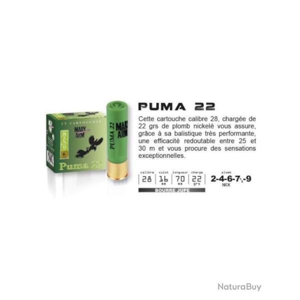 Cartouches MaryArm Puma 22 Cal.28 BJ N�6