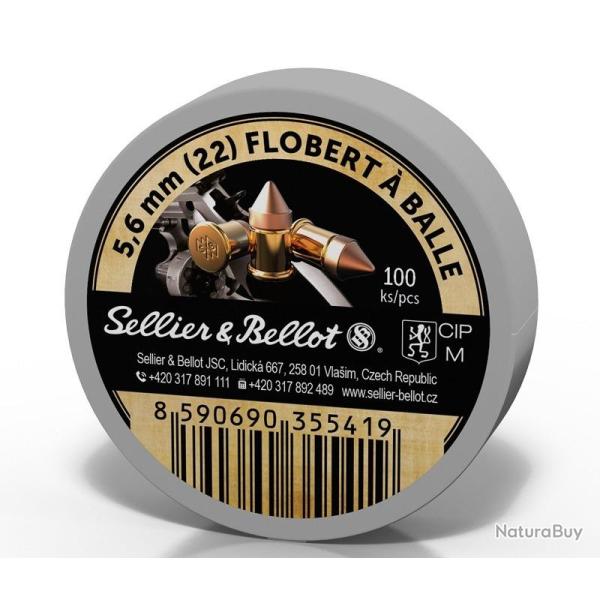 SELLIER & BELLOT FLOBERT � BALLE Calibre .22 Lr X100
