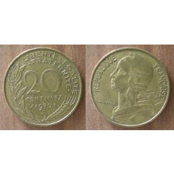 France 20 Centimes 1970 Lagriffoul Piece Franc Centime Francs