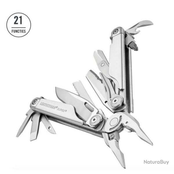 830165 - Leatherman Surge pince multifonction 21 outils acier 420HC