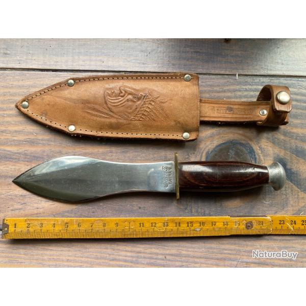 ANCIEN COUTEAU POIGNARD "JAWS / TAIWAN" VINTAGE / TYPE "� LANCER" TBE