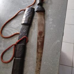 sabre tribal africain pour d&eacute;co