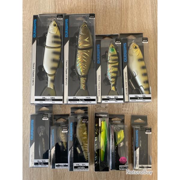 Lot de leurres shimano 2