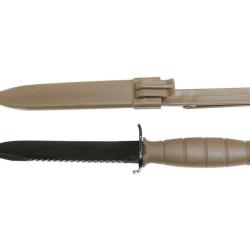 COUTEAU GLOCK FM81 16.5CM BRUN DARK EARTH AVEC SCIE
