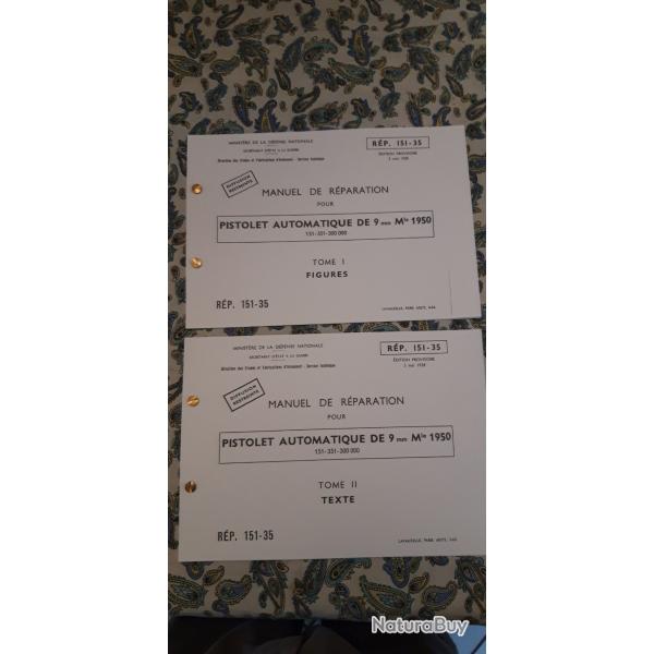 MAT 1151 Manuel de r�paration pour PA MAC 50 Arm�e Fran�aise TIR TAR