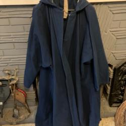 Burnou en drap bleu - militaria - guerre Algerie