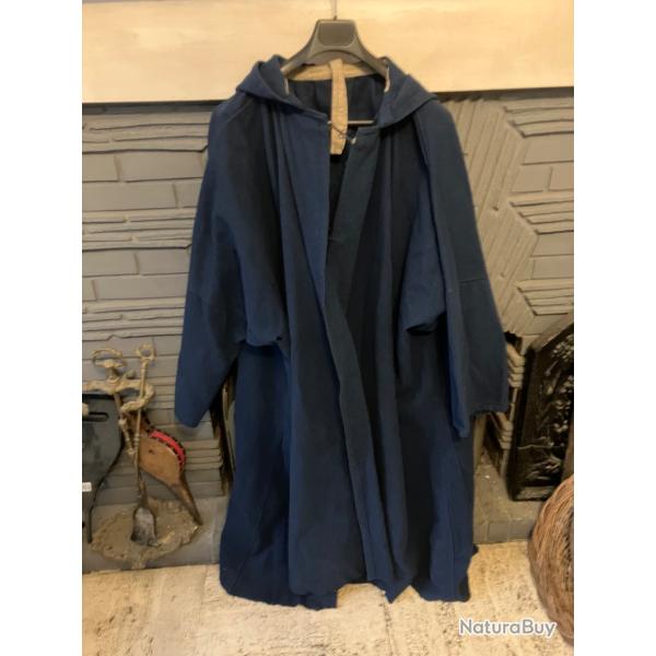 Burnou en drap bleu - militaria - guerre Algerie