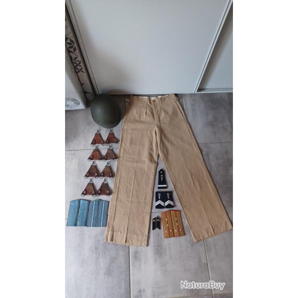 Lot Divers Mat�riel �quipements Uniformes Fran�ais Sovi�tique US Anglais WW2 Guerre Froide