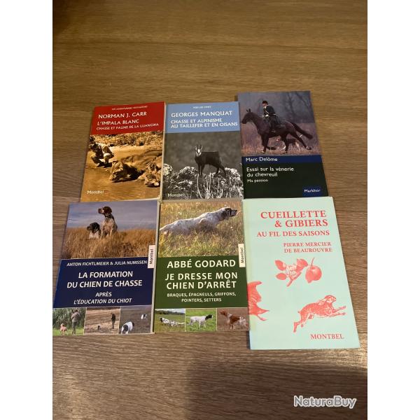 Lot livre chasse Markhor Montbel chasse venerie