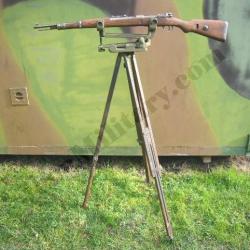 Chevalet de vis&eacute; fusil Mas 46 sur tr&eacute;pied post US WW2 Jeep Willys Ford M201 Dodge Wc Gmc militaria
