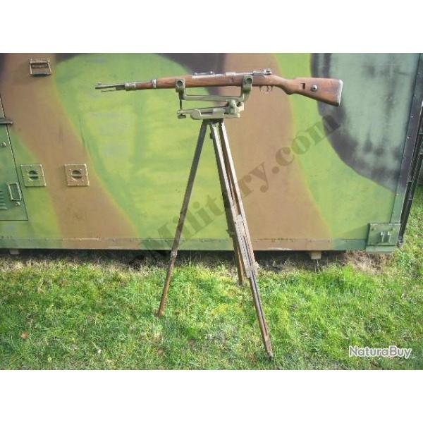 Chevalet de vis� fusil Mas 46 sur tr�pied post US WW2 Jeep Willys Ford M201 Dodge Wc Gmc militaria