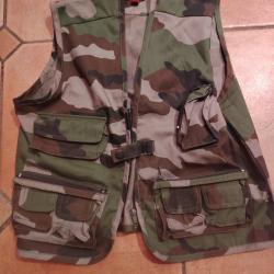 Gilet de chasse multipoches enfant