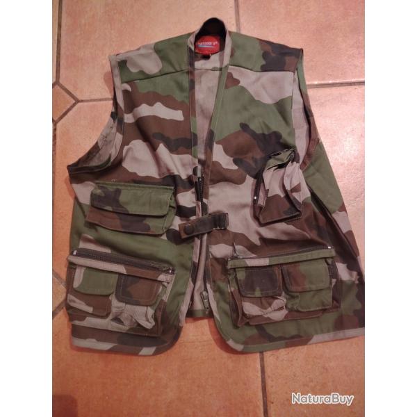 Gilet de chasse multipoches enfant