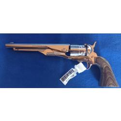R&eacute;volver poudre noir, calibre 44. Colt 1860 Acier Nickel&eacute; Neuf