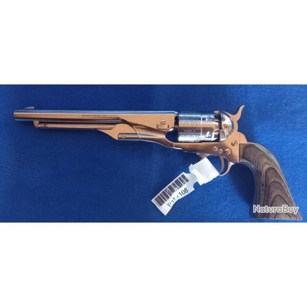 R�volver poudre noir, calibre 44. Colt 1860 Acier Nickel� Neuf