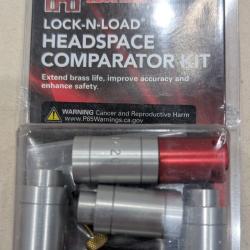 JAUGE DE FEUILLURE HORNADY AVEC BASE SET DE 5 / CARTRIDGE HEADSPACE KIT HK66
