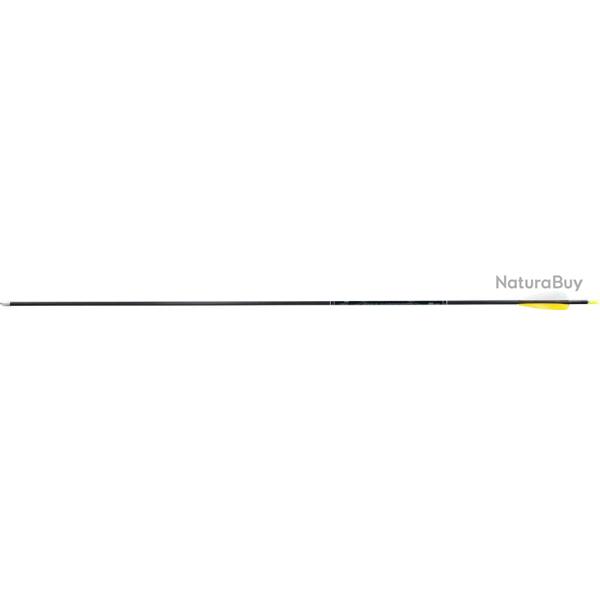 Fl�che Avalon Tyro 4.2 Trad Carbone Plumes Naturelles 700 Encoche Jaune 30" 90 gr Blanc/Jaune/Jaune