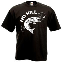 T-SHIRT NO KILL Brochet - p&ecirc;che carnassier leurre - catch and release - id&eacute;e cadeau pecheur