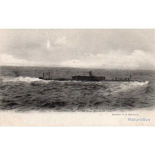 Carte Postale Ancienne - Sous-Marin � Cherbourg -N�6101