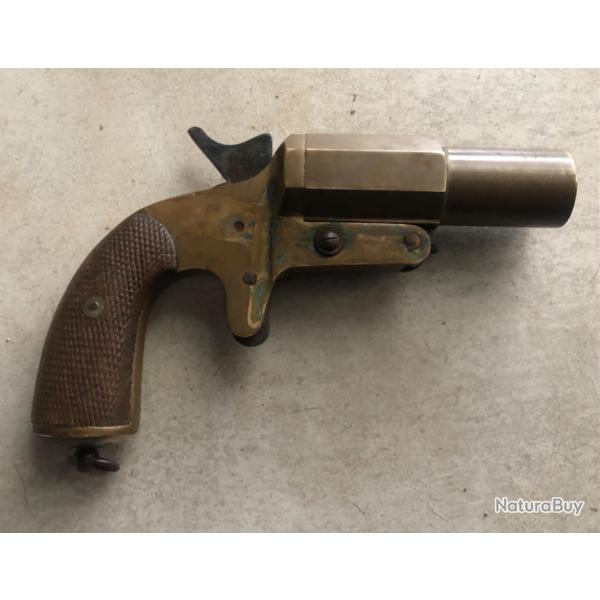 PISTOLET LANCE FUS�E MLE 17 AVIATION 1914 M�CANISME BLOQU�