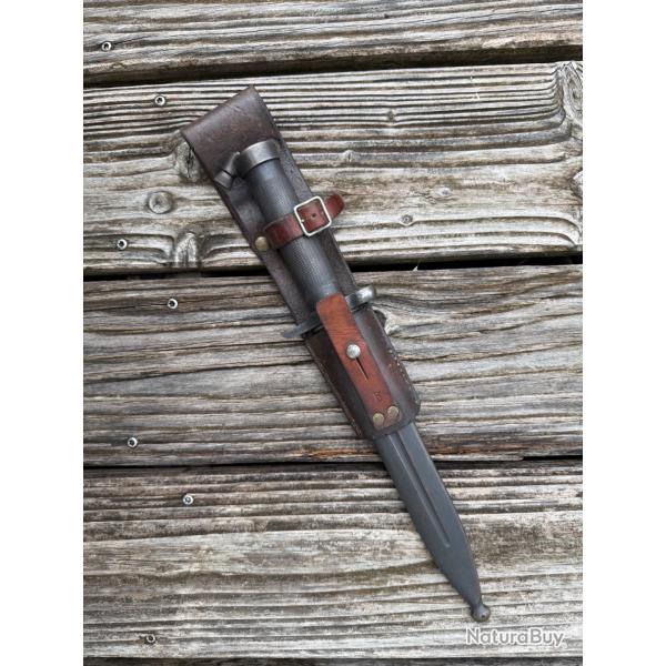 BA�ONNETTE mod�le 1896, SUEDE avec fourreau XIX�me si�cle