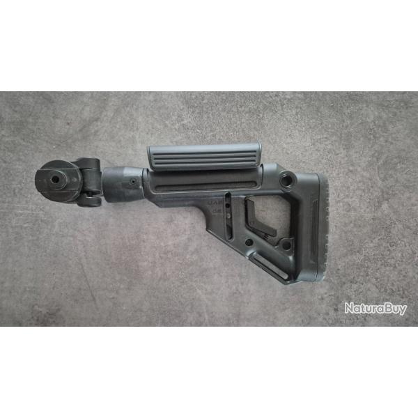 Crosse pliante FAB Defense UAS-AK P avec appui joue int�gr� pour AKM-47 - Noir