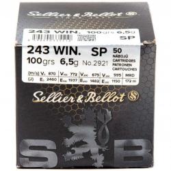 Balles S&B - Cal. 243 Win. SP