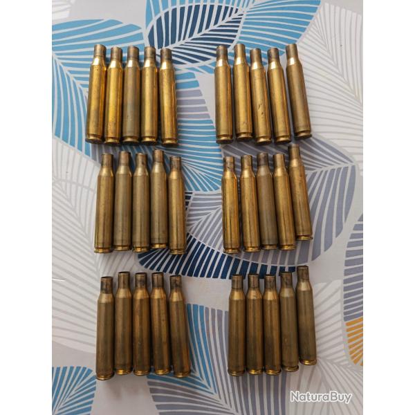 Lot de douilles(30) calibre 270 Win