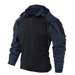 Chemise arm&eacute;e camouflage Bleu - manches longues - robuste