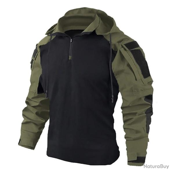 Chemise arm�e camouflage Vert - manches longues - robuste