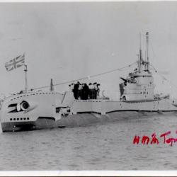 Carte postale HMS Tapir sous-marin-N&deg;8146