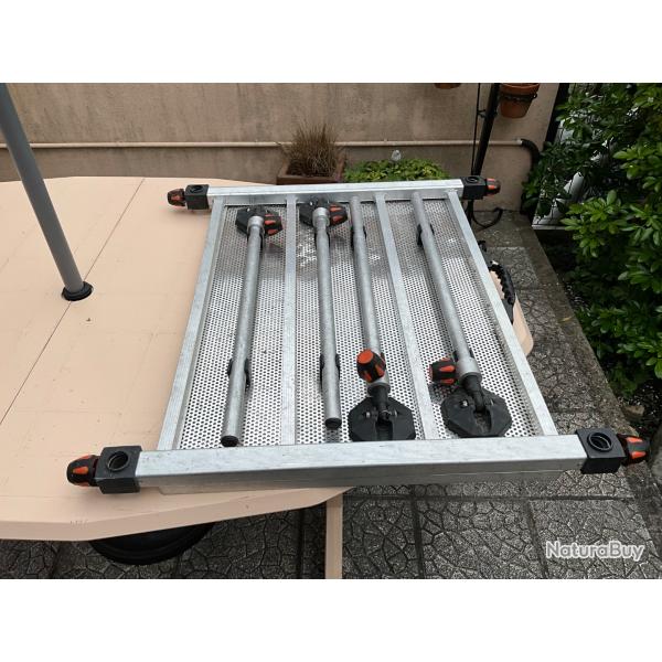 Ponton de peche D25 alluminium
